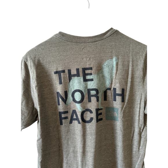The North Face Short Sleeve T Shirt Olive Green Dire Wolf Graphic M - Picture 2 of 4